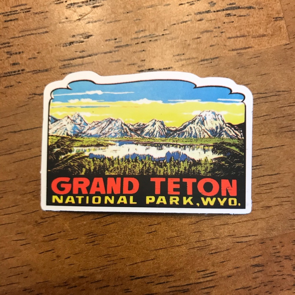 2:$8 Grand Teton National Park Laptop Sticker